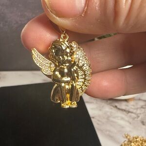Gold Laminated Angel Pendant